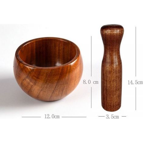 Presse À Ail - Manuelle - Bois D’olivier - 12 x 8 cm - Pour Cuisine - 1 Pièce (1/5)
