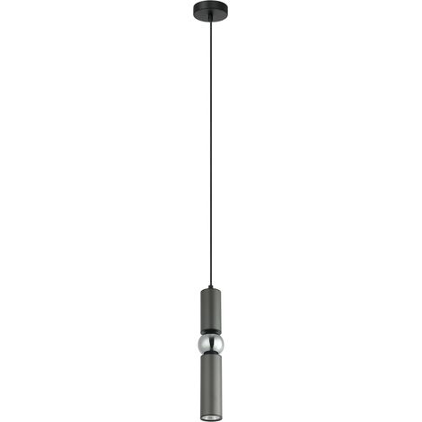 Hängeleuchte Isidora 1 GU10 Schwarz Aluminium Italux PND-14290-1-GR (1/3)