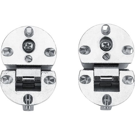 2Pcs Charnières à 90° en Alliage de Zinc pour Porte de Placard Cuisine Chambre Armoire Quincaillerie (1/5)