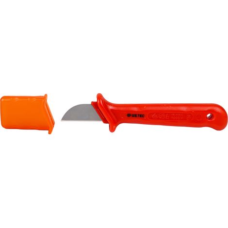 Kabelmesser, gerade Klinge, mit Kappe, VDE