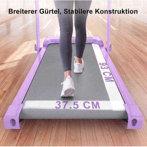 Tapis de course pliable 3-en-1 avec inclinaison réglable, capacité 120 kg, compatible applications de fitness