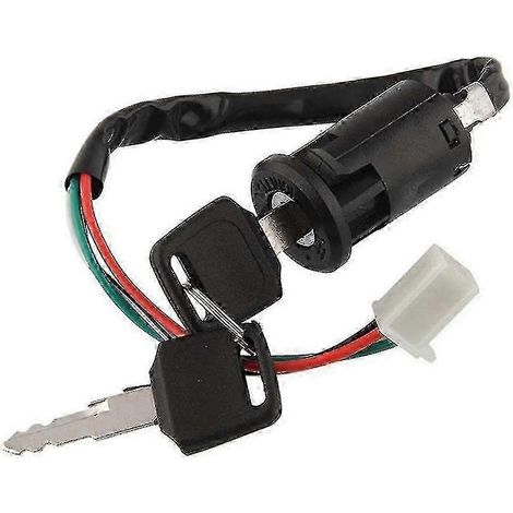 Interrupteur d'allumage universel pour motos avec faisceau de câblage, compatible avec les motos (1/4)