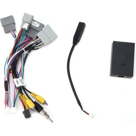 Adaptador de arnés de cableado de audio de 16 pines, cable de alimentación con caja Canbus para reemplazo de Android para CRV 2.4/Civic (1/5)