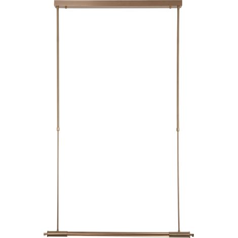 Suspension LED linéaire cuivre brossé 12W 3000K dimmable FLUSORE (1/5)