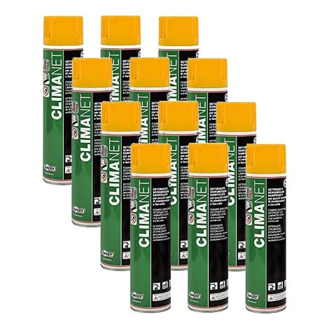 12 X Facot CLIMANET SPRAY Detergente igienizzante antibatterico antimuffa condizionatori 600 ML (1/2)