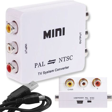 Adattatore PAL-NTSC, mini interruttore bidirezionale NTSC - PAL (1/5)