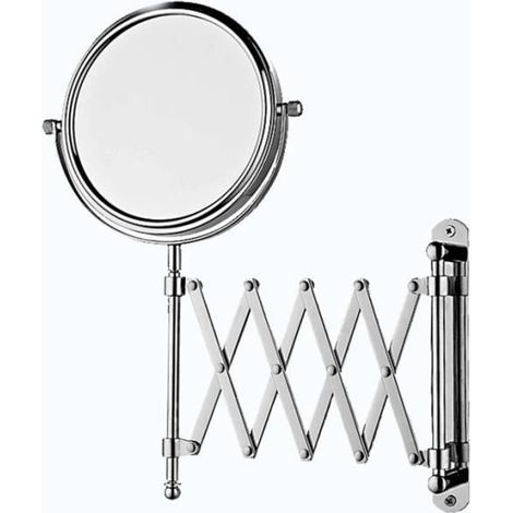 Maquillage grossissant Chrome miroir salle de bains extension mur gendarmerie Double côté ronde pliage miroir grossissant (1/3)
