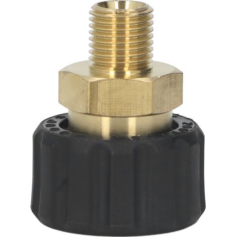Adaptateur de nettoyeur haute pression laiton caoutchouc anticorrosion G1/4 à M22 x 1,5mm filetage tuyau pour raccord mâle femelle 15mm OD (1/5)