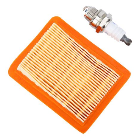 QORVA- Kit de service filtre à air et bougie d'allumage pour débroussailleuse Stihl FS120 FS200 FS250 – Compatible 4134 141 0300 – Économie d'entretien (1/5)