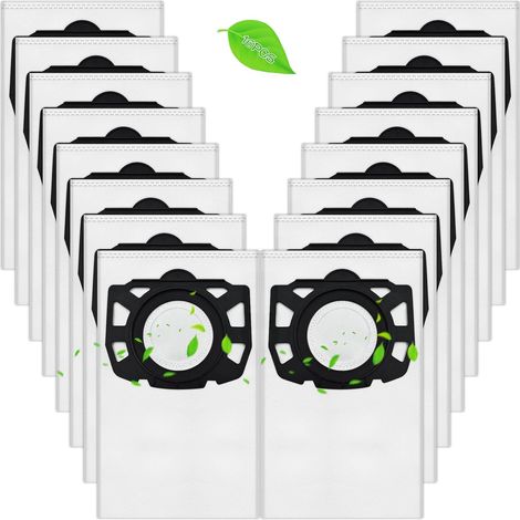 Sac Aspirateur Kärcher, Compatibles avec WD4, WD5, WD6, WD5P, WD6P, MV 4, MV 5, MV 6 Filtration Haute Efficacité, Étanchéité Anti-Poussière, Compatible avec Kärcher 2.863-006.0 (12) (1/5)