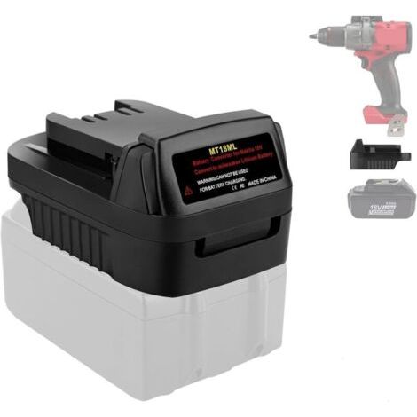 MT18ML Adaptateur de batterie pour Makita vers Milwaukee, adaptateur convertit pour batterie Makita 18 V LXT (1/4)