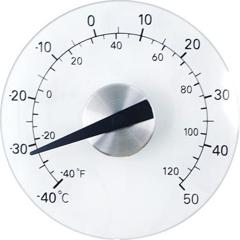 thermomètre de fenêtre, thermomètre extérieur transparent, thermomètre de jardin étanche