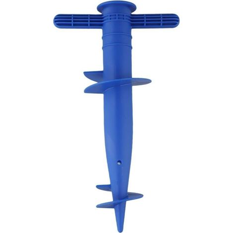 Lntyq 1 base de parasol réglable pour plage, terrasse, sable, sable, support de parasol de plage, support de parasol d'extérieur pour plage (bleu) (1/5)