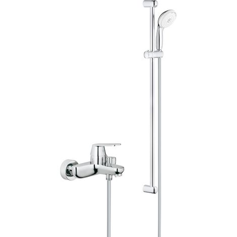 Grohe Tempesta 100 set doccia completo 3 getti + 1/2' miscelatore monocomando vasca/doccia, cromo (32831000-28789002)