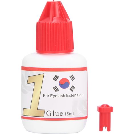 Colle à extension de cils longue tenue, séchage rapide, 15ml pour pose de faux cils. (1/5)