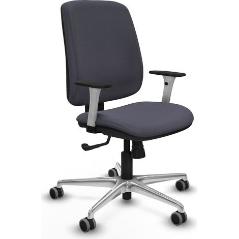 Chaise piqueras y crespo Alares gris foncé aluminium blanc (1/2)