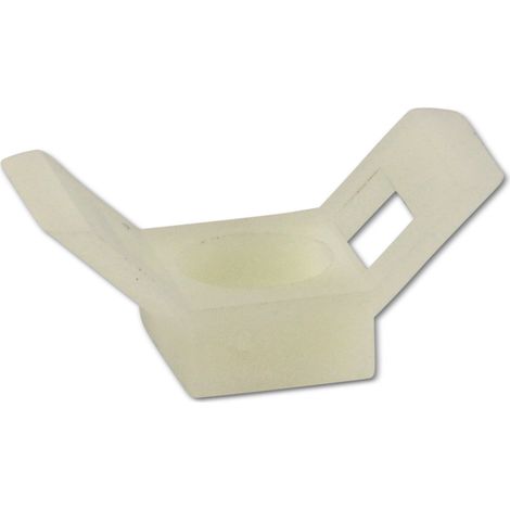 KSS Socle de fixation vissable Polyamide 6.6, Naturel, Trou de fixation 5, L=30, l=14,7, 1 pièce