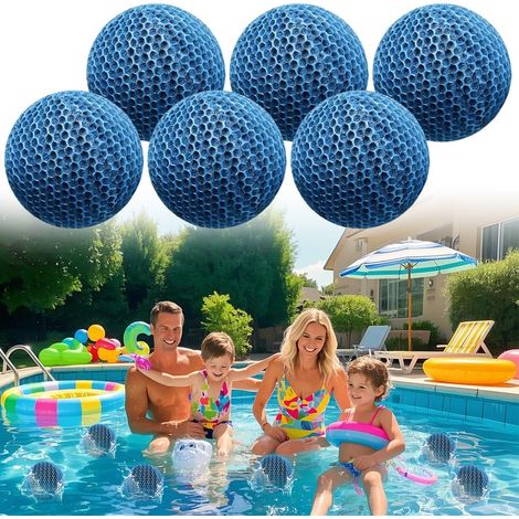 Absorbeur de Dépôts pour Spas et Piscines, 6 Pièces Hot Tub Absorbeurs de Piscine Réutilisables, Éponge Absorbante de Piscine pour Piscines, Baignoires, Spas (1/5)