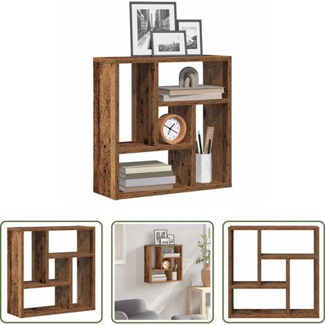 Meuble TV - Étagère murale vieux bois 45x16x45 cm bois d'ingénierie (1/5)