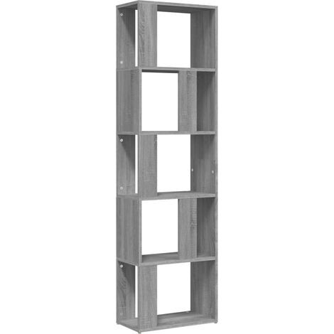 Maison Exclusive - Libreria Grigio Sonoma 45x24x160 cm in Legno Multistrato