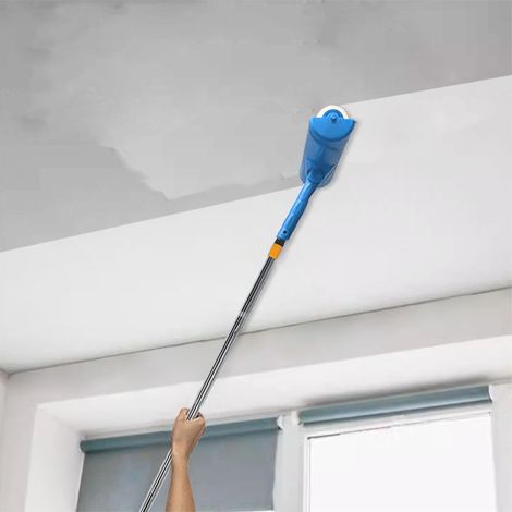 Rouleau de peinture pour plafond de 10 pouces avec protection de rouleau, rouleau de peinture réglable, brosse à rouleau de peinture anti-éclaboussures, pinceau à peinture (1/5)