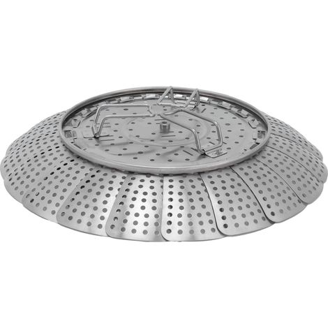 Panier vapeur, panier vapeur en acier inoxydable 304, panier égouttoir à fruits, cuiseur vapeur télescopique pliable, panier vapeur, panier à fruits, petite taille. (1/5)