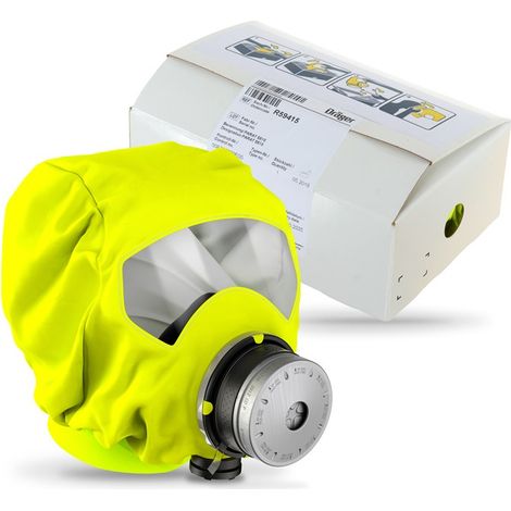 Masque de protection respiratoire antifumée – Filtre CO P2 – Protection contre gaz et particules toxiques – Évacuation rapide en cas d'incendie – Drager