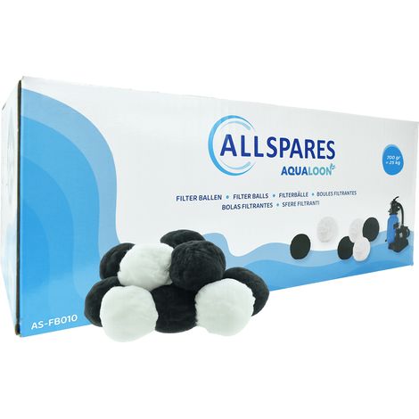 Boules filtrantes 700g - Boules filtrantes blanches et noires (1/2)