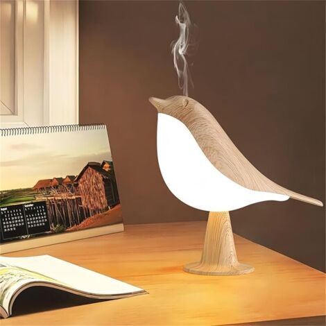 BUNTHAUS PA Lampe De Nuit Oiseau Sans Fil Rechargeable 3 Températures Couleur Capteur Tactile Pour Table Chevet (1/4)