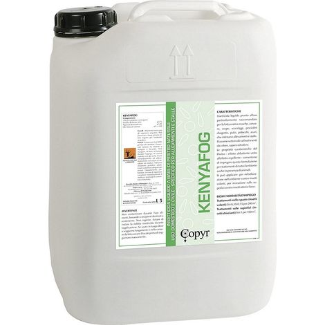KENYAFOF insecticide liquide prêt à l'emploi à base de pyrèthre naturel pour la désinfection des écuries et des élevages contre les mouches, les moustiques et les insectes rampants 5 litres