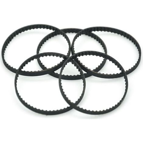Courroie sans fin 227,584 mm de longueur 112 dents synchrone 3 mm de largeur courroie de distribution en boucle fermée paquet de 5 pièces (1/4)