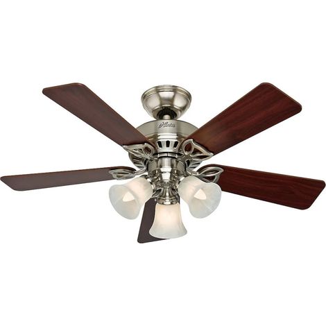Ceiling Fan Beacon Hill Nickel with Lights & Pull Cords