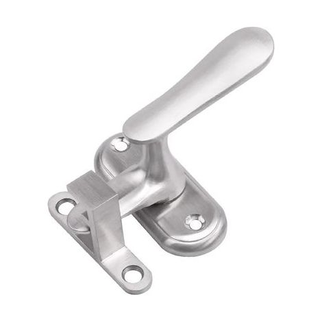 Loquet de verrouillage à angle droit - Serrure de porte à 90 degrés, crochet de fixation droit en acier inoxydable, convient à la plupart des types de portes, couleur argent, 1 pièce.