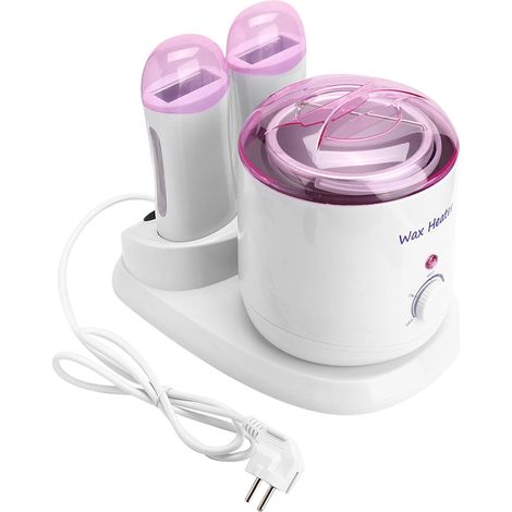 Réchauffeur de Cire de 800 Ml pour L'épilation, Appareil de Chauffage D'épilation à Domicile 3 en 1 pour Femmes et Hommes, Machine D'épilation Réglable Indolore pour le Corps des Sourcils(EU) (1/5)