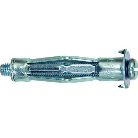 Fischer Tassello in metallo HM 6X80 S con vite metrica per lastre e pannelli, 50 pezzi (1/4)