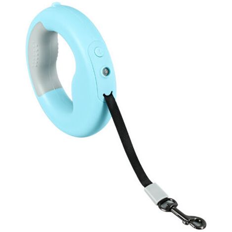 Laisse réglable pour chien, laisse rétractable de 3 m avec lampe torche LED, pour chiens de petite et moyenne taille