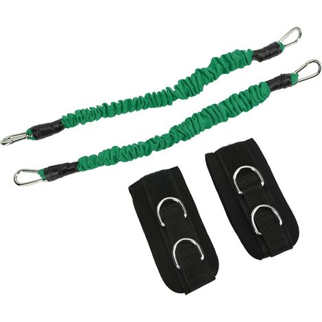 Paar hochelastische, strapazierfähige Fitness-Knöchelbandagen, stärken die Muskulatur, verbessern die Sprungkraft, grüne Knöchelbandagen, 25 Pfund (1/5)