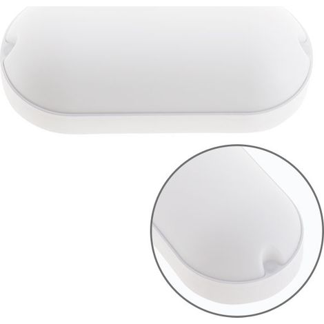 Aplique KASAI IP65 1x18W LED 1260lm 3000K L.21xAn.9,5xAl.5,2cm Blanco