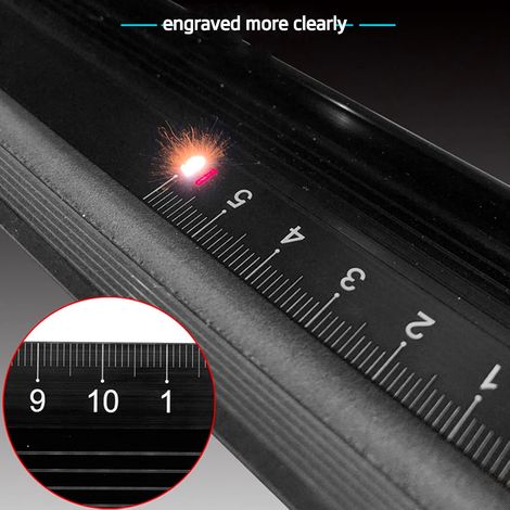 30cm Metal Ruler Technical Drawing Kit Geometry Tool DIY Craft Tool Architect Ruler for Students Carpentry Artists (1/4)