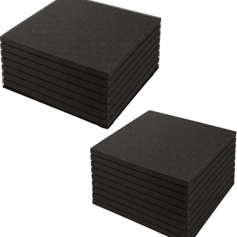 16 pz Pavimento Gommato Palestra 100x100x2cm per Sala Pesi Palestra in Casa Pavimentazione Tappeto (1/5)