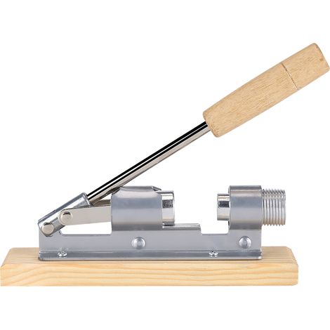 Mechanischer Nussknacker, Küchennussöffner, Tischwerkzeug mit Holzsockel und -griff, für Trockenfrüchte (1/5)