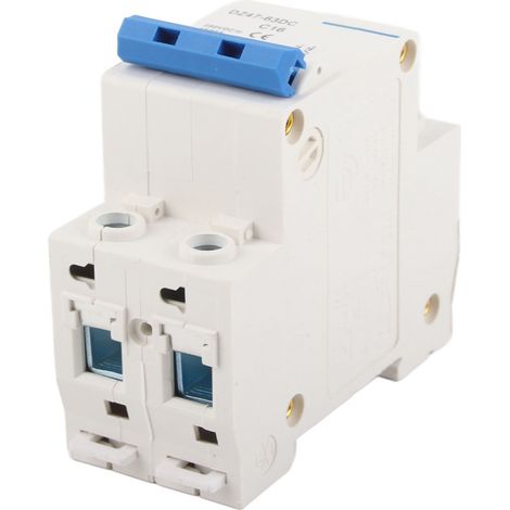 Disjoncteur miniature pour montage sur rail DIN, pour appareils électriques basse tension, 2P CC 250 V, DZ47 63DC (1/5)