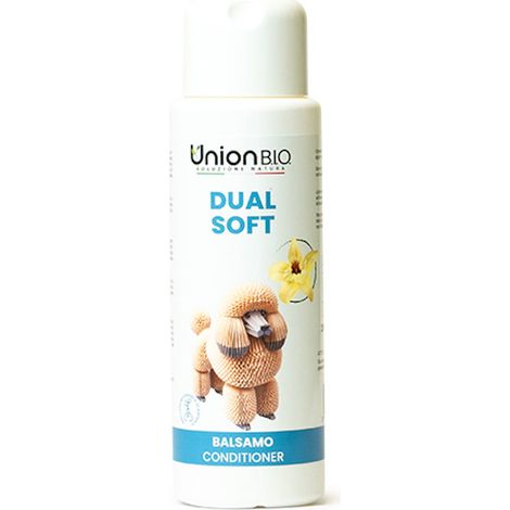 DUAL SOFT Restrukturierende und volumengebende Pflegespülung für Hunde