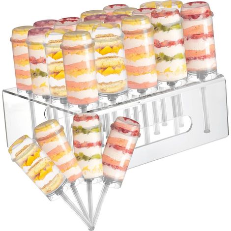 Cilindri per torte resistenti con struttura trasparente, 25 pezzi