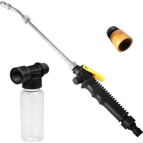2-In-1 High Pressure Power Nozzle, 25.6 Inch Watering Sprayer Cleaning Tool with Foam Pot & Standard Connector (1/5)