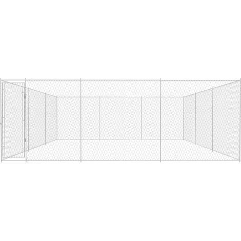 Maison Exclusive - Outdoor-Hundezwinger Verzinkter Stahl 570x570x