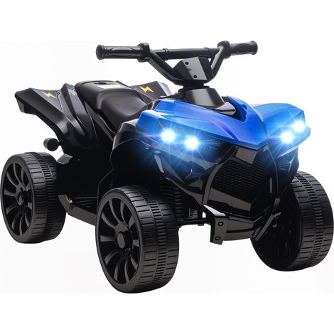 Quad électrique enfant, bleu, 70 x 42 x 45 cm, 6 V, avec musique, pour enfant, conduite ludique, jeu extérieur enfant