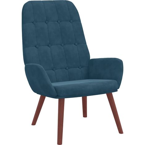 Maison Exclusive - Relaxsessel Blau Samt (1/5)