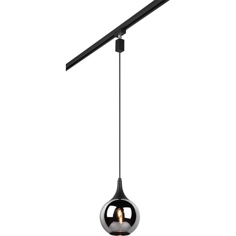 Suspension 1xe14 max 40w verre chrome vaporise noir mat - trio - duoline 82861095 82861095 82861095 82861095 82861095 82861095 82861095 82861095 82861095 (1/3)