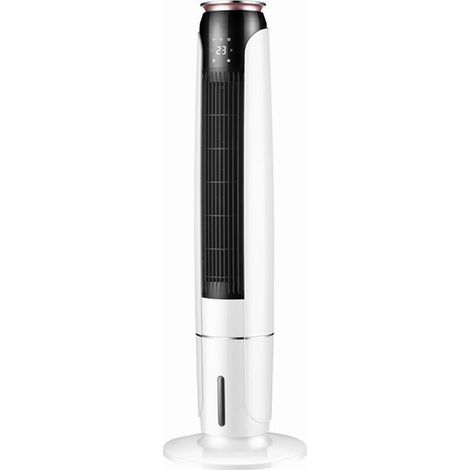 Ventilateur oscillant sur pied 43,3 pouces, sans pale, 3 vitesses, 2 modes, silencieux, portable, prise CN, refroidissement (1/5)
